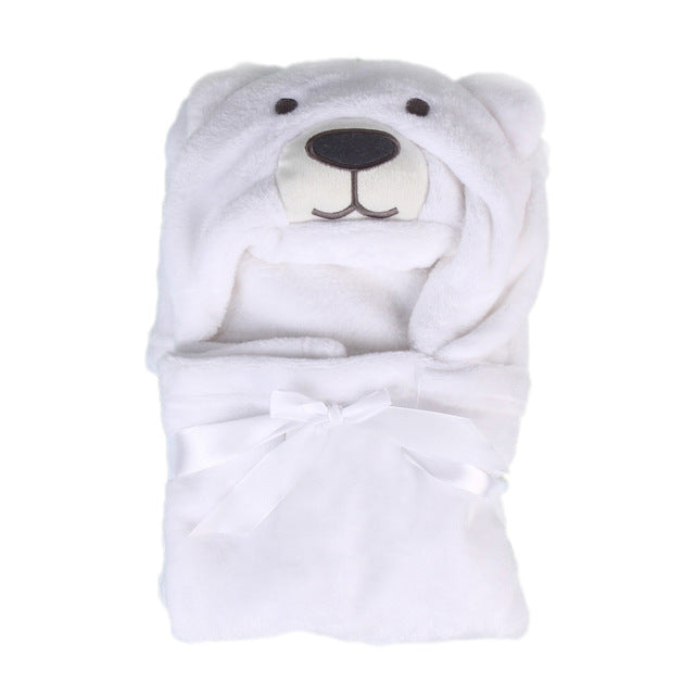 Genio Baby Bath Flannel Baby Hooded Bath Towel