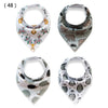 Genio Baby Cute Bandana Drool Bibs,  Absorbent Cotton, Baby Gift Set of 4