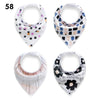 Genio Baby Cute Bandana Drool Bibs,  Absorbent Cotton, Baby Gift Set of 4