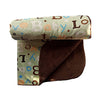 Sherpa Fleece Baby Blanket Unisex 30 x 40 Soft (Brown)