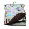 Sherpa Fleece Baby Blanket Unisex 30 x 40 Soft (Brown)