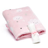 Sherpa Fleece Baby Blanket Unisex 30 x 40 Soft (Pink)